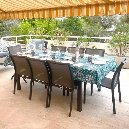公寓 Cap D'antibes - Garoupe - Pool, Tennis Prive, A 300m De La